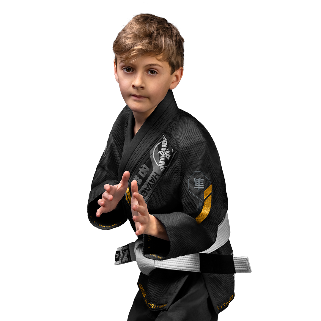Uniforme de Jiujitsu Brasileño Hayabusa Ascend para Niño (Negro) (Disponible por Encargo)