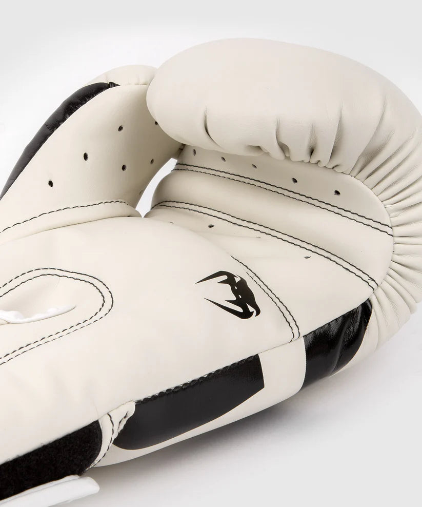 Guantes de Box Venum Elite (Blanco / Negro) (Disponible por Encargo)