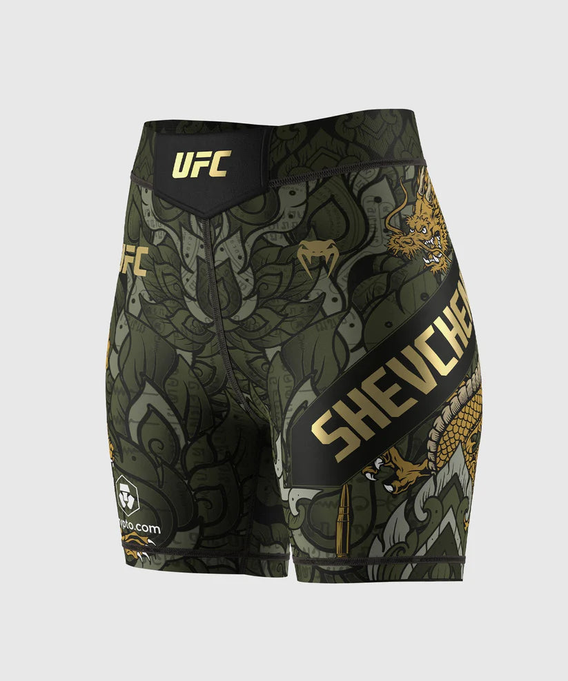 Licra Corta Venum UFC Unrivaled Valentina Shevchenko (Verde) (Disponible por Encargo)