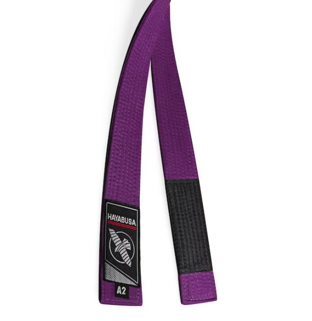 Cinta de Jiujitsu Brasileño Hayabusa (Morada) (Disponible por Encargo)