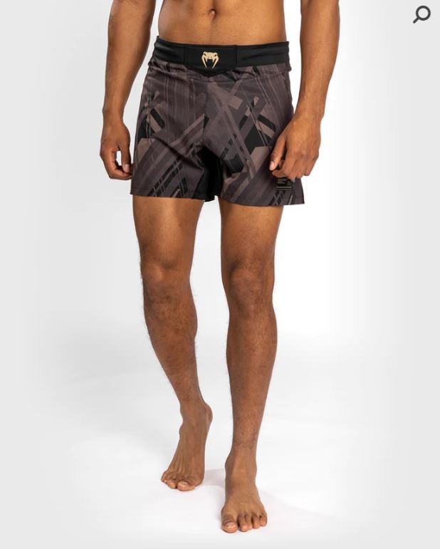 Fightshorts Venum Tecmo 2.0 (Negro / Marrón) (Disponible en Costa Rica y por Encargo)
