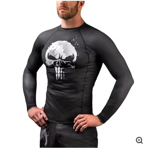 Rashguard Manga Larga Hayabusa Edición Punisher (Marvel) (Disponible por Encargo)