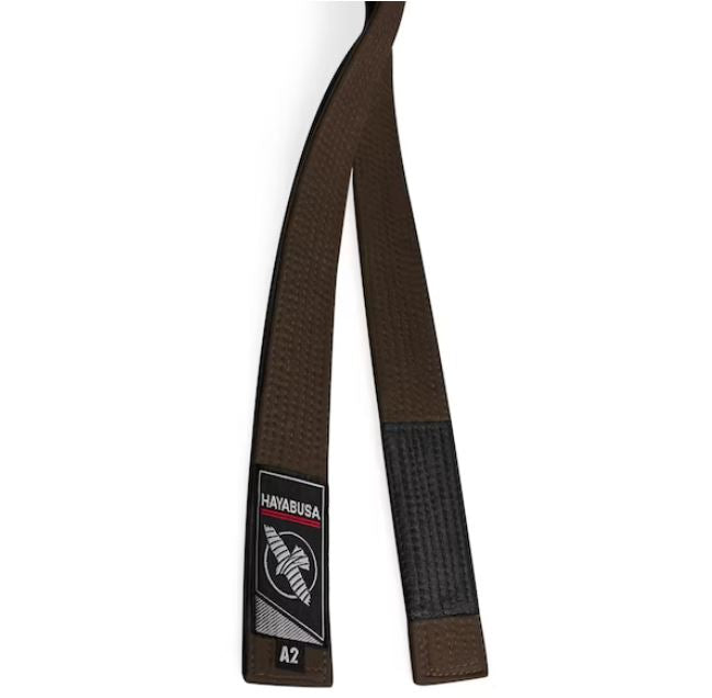Cinta de Jiujitsu Brasileño Hayabusa (Negra) (Disponible por Encargo)