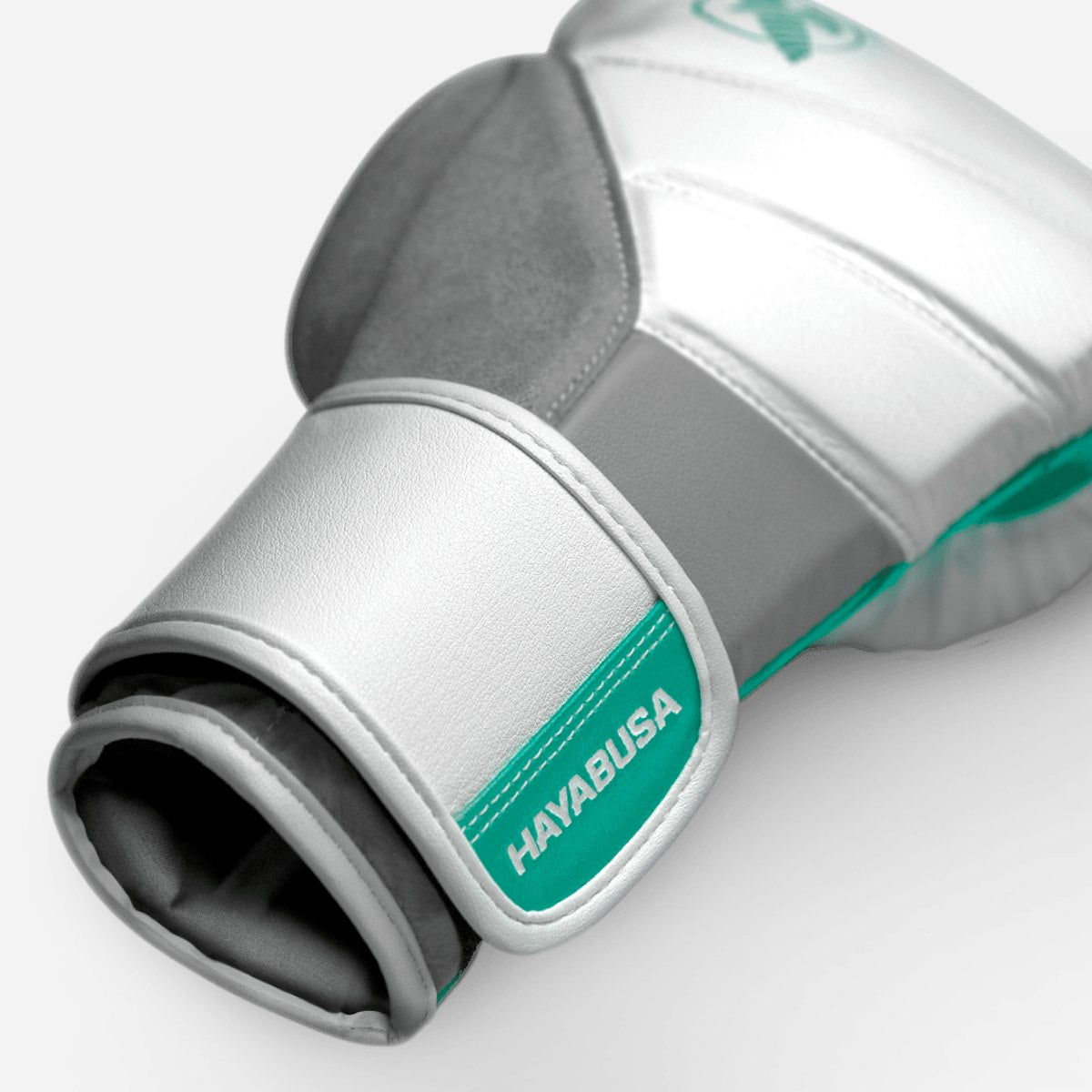 Guantes de Box Hayabusa T3 (Blanco / Turquesa) (Disponible por Encargo)
