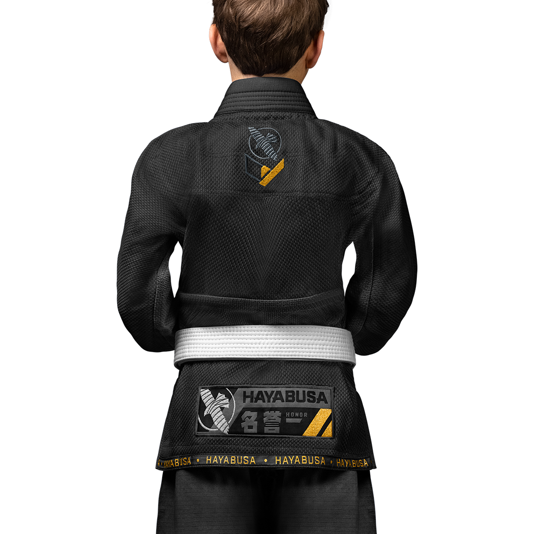 Uniforme de Jiujitsu Brasileño Hayabusa Ascend para Niño (Negro) (Disponible por Encargo)