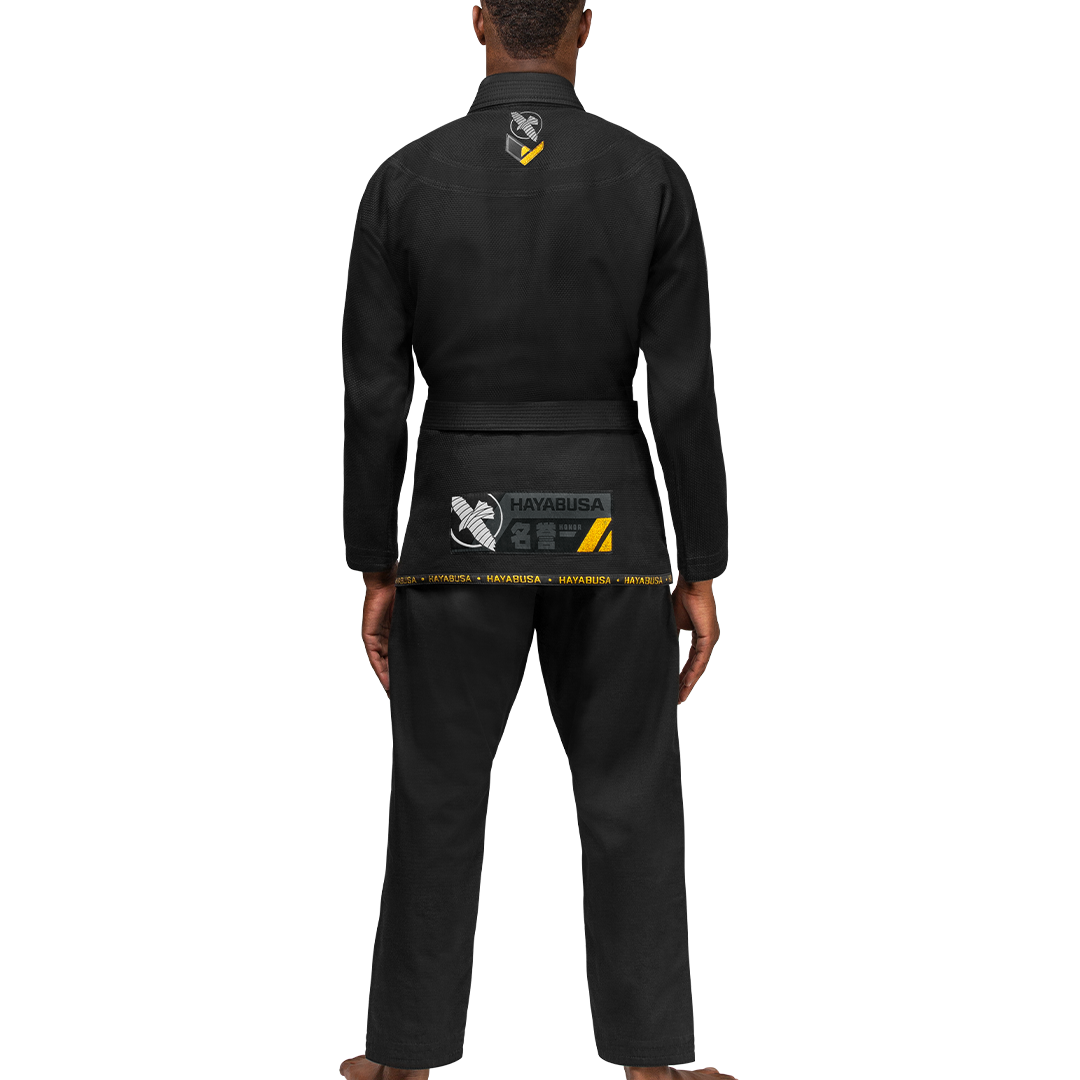 Uniforme de Jiujitsu Brasileño Liviano Hayabusa Ascend (Negro) (Disponible por Encargo)