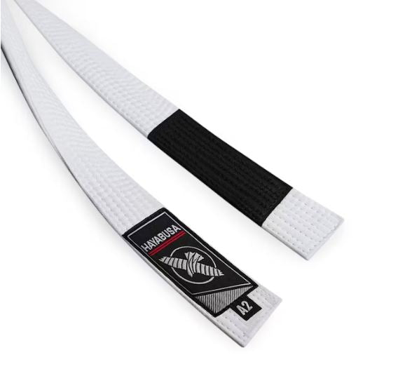 Cinta de Jiujitsu Brasileño Hayabusa (Blanca) (Disponible en Costa Rica y por Encargo)