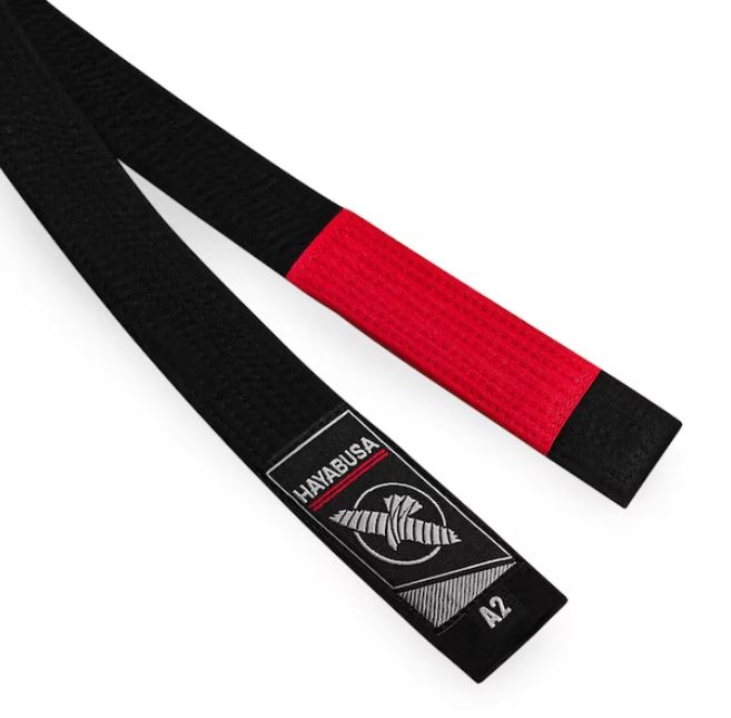 Cinta de Jiujitsu Brasileño Hayabusa (Negra) (Disponible por Encargo)