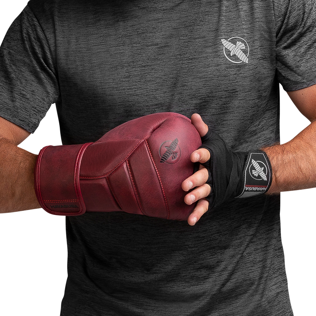 Guantes de Box Hayabusa T3 de Cuero de Lujo (Rojo) (Disponible por Encargo)