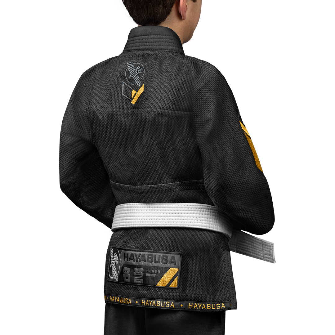 Uniforme de Jiujitsu Brasileño Hayabusa Ascend para Niño (Negro) (Disponible por Encargo)