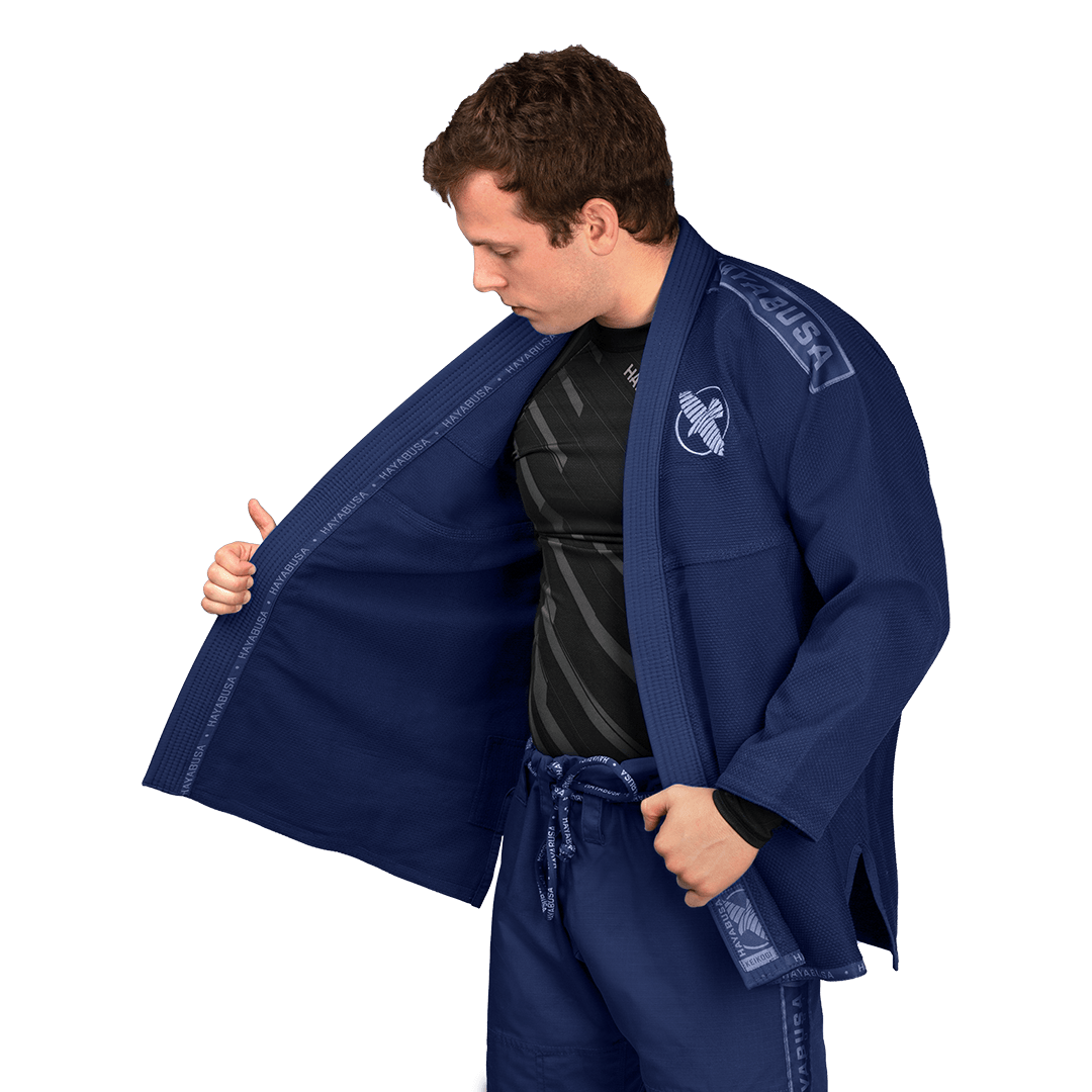 Uniforme de Jiujitsu Brasileño Liviano Hayabusa Lightweight (Azul / Gris) (Disponible por Encargo)