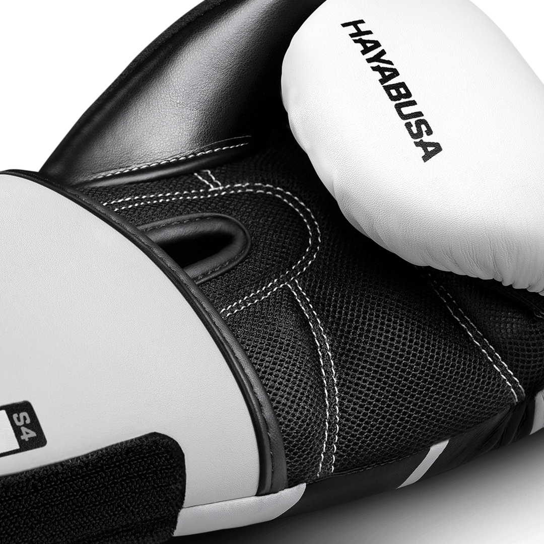 Guantes de Box Hayabusa S4 para Niños (Blanco / Negro) (Disponible por Encargo)