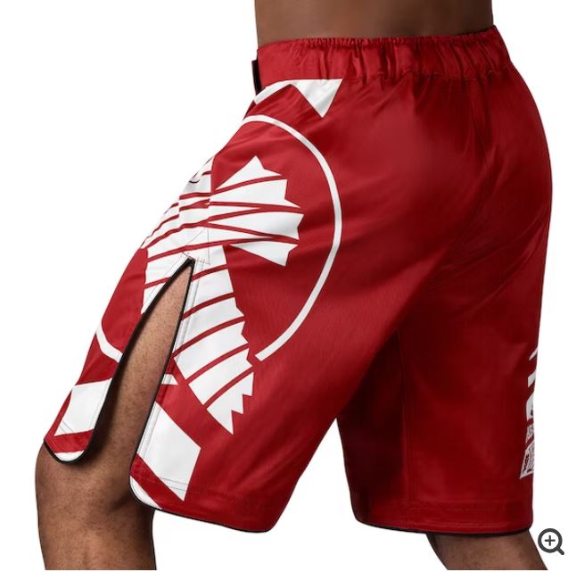 Fightshorts Hayabusa Icon (Largos) (Rojo / Blanco) (Disponible por Encargo)