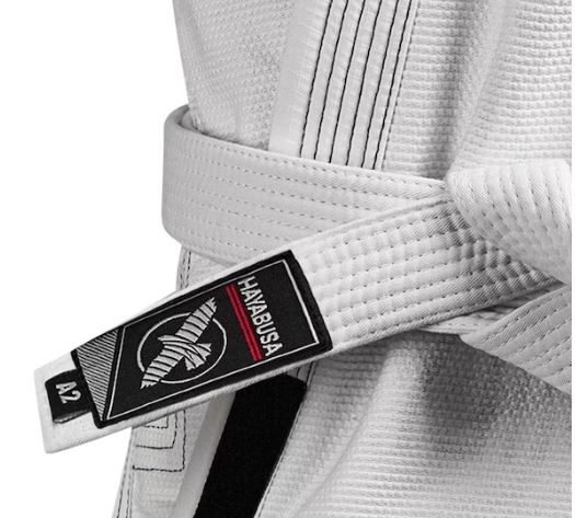 Cinta de Jiujitsu Brasileño Hayabusa (Blanca) (Disponible en Costa Rica y por Encargo)
