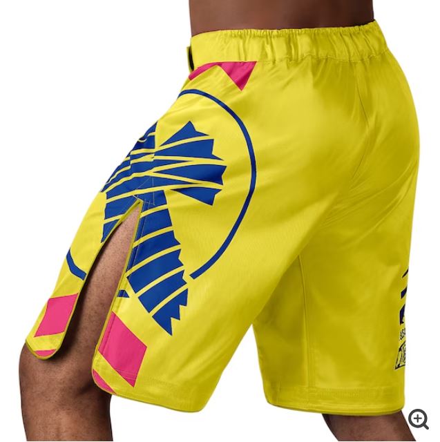 Fightshorts Hayabusa Icon (Largos) (Amarillo / Azul) (Disponible por Encargo)