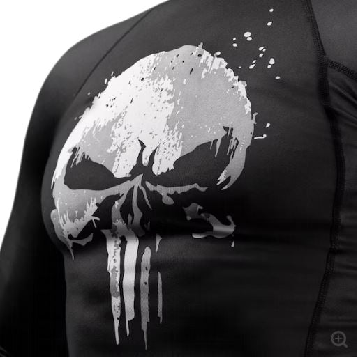 Rashguard Manga Larga Hayabusa Edición Punisher (Marvel) (Disponible por Encargo)