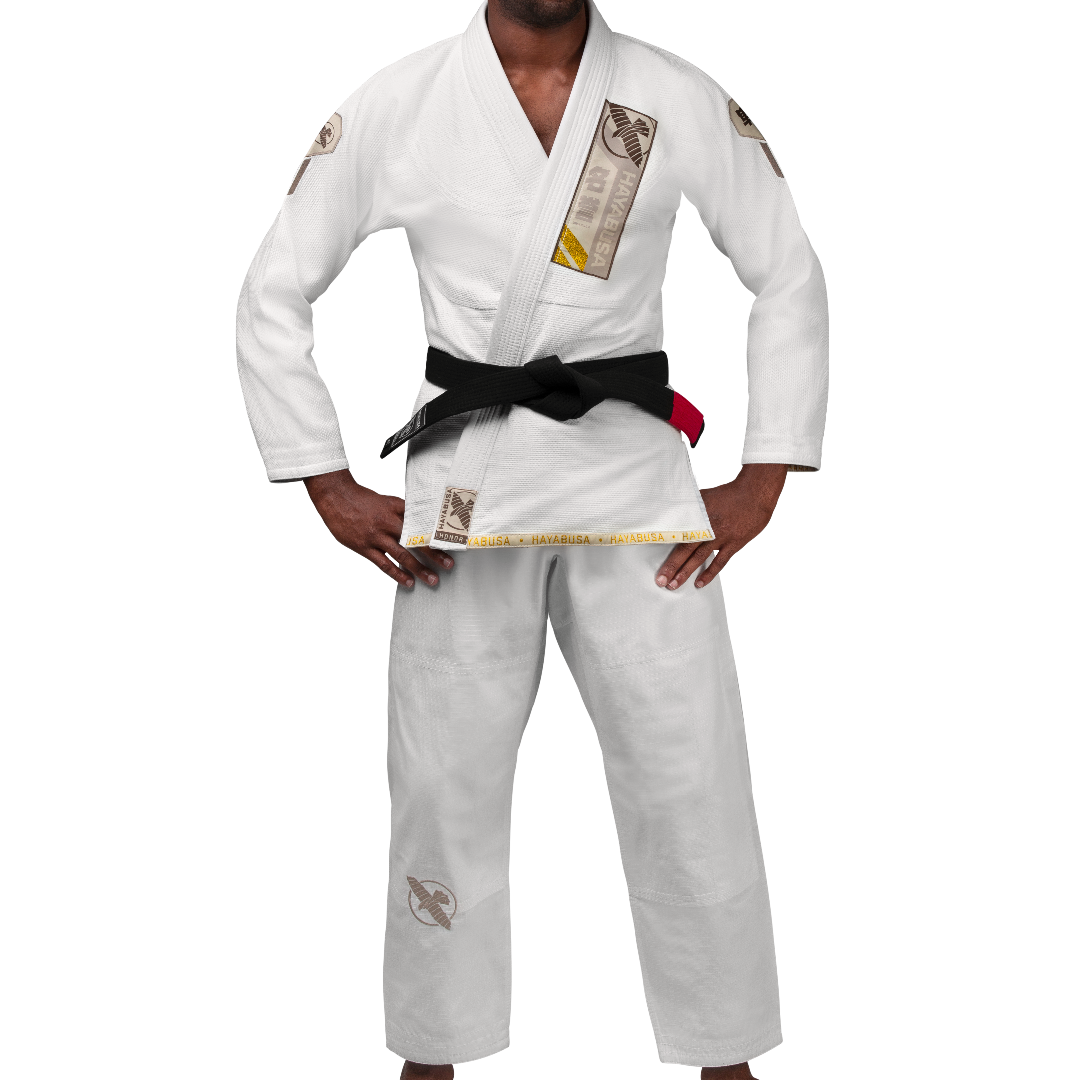 Uniforme de Jiujitsu Brasileño Liviano Hayabusa Ascend (Blanco) (Disponible por Encargo)