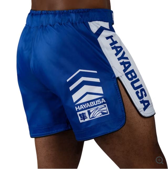 Fightshorts Hayabusa Icon (Cortos) (Azul / Blanco) (Disponible por Encargo)