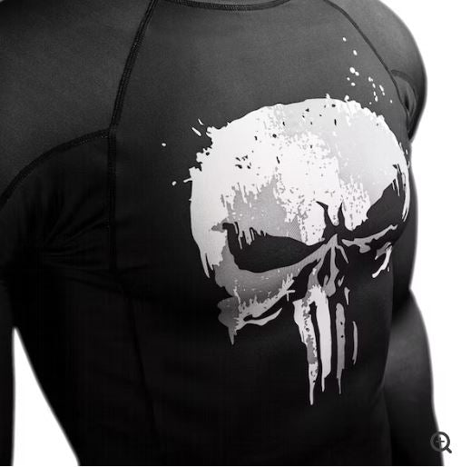 Rashguard Manga Larga Hayabusa Edición Punisher (Marvel) (Disponible por Encargo)