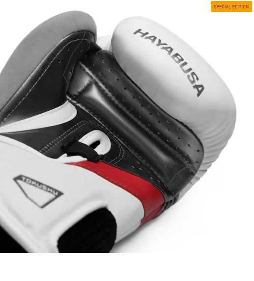 Guantes de Box Hayabusa T3 Edición Especial (Blanco / Rojo) (Disponible por Encargo)