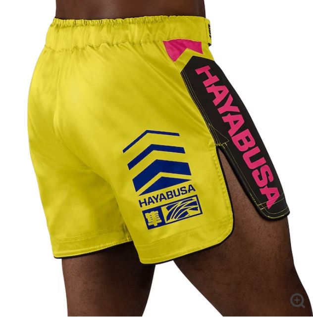 Fightshorts Hayabusa Icon (Cortos) (Amarillo / Azul) (Disponible por Encargo)