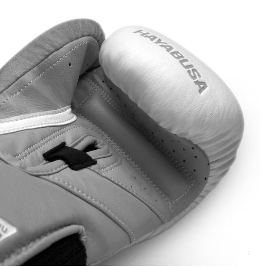 Guantes de Box Hayabusa T3 (Blanco / Gris) (Disponible por Encargo)