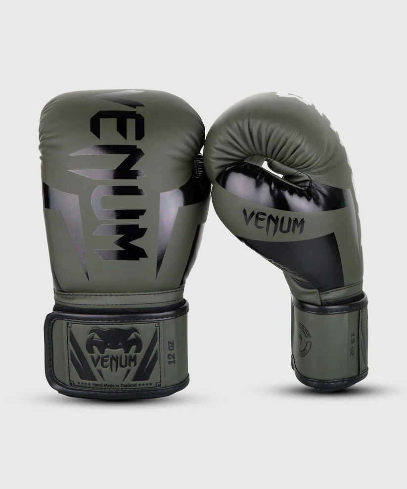 Guantes de Box Venum Elite (Caqui / Negro) (Disponible por Encargo)