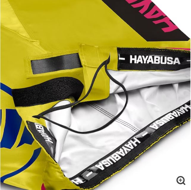 Fightshorts Hayabusa Icon (Cortos) (Amarillo / Azul) (Disponible por Encargo)