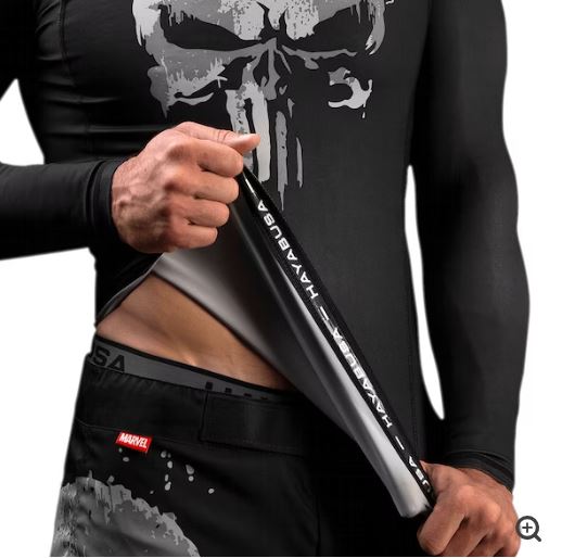 Rashguard Manga Larga Hayabusa Edición Punisher (Marvel) (Disponible por Encargo)