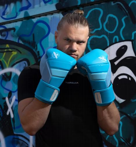 Guantes de Box Hayabusa T3 Neón (Celeste / Blanco) (Disponible por Encargo)