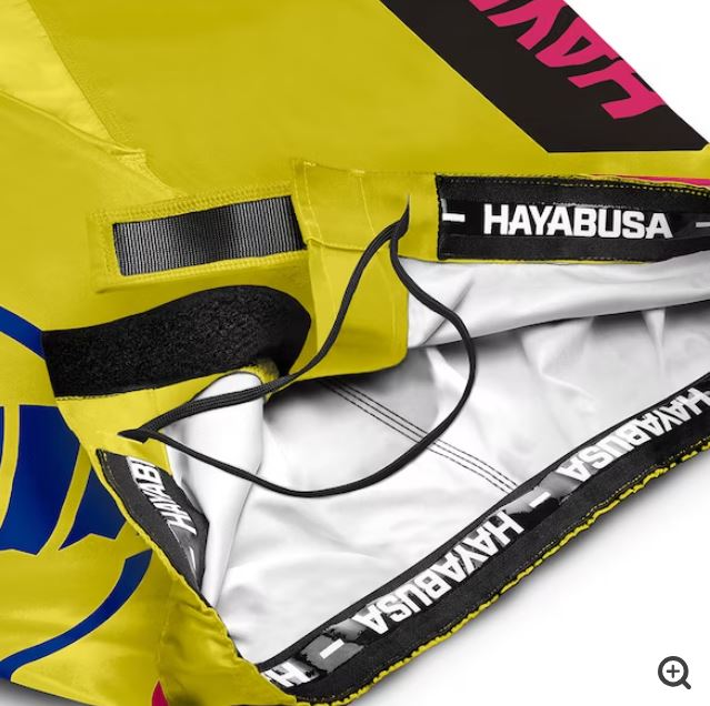 Fightshorts Hayabusa Icon (Largos) (Amarillo / Azul) (Disponible por Encargo)