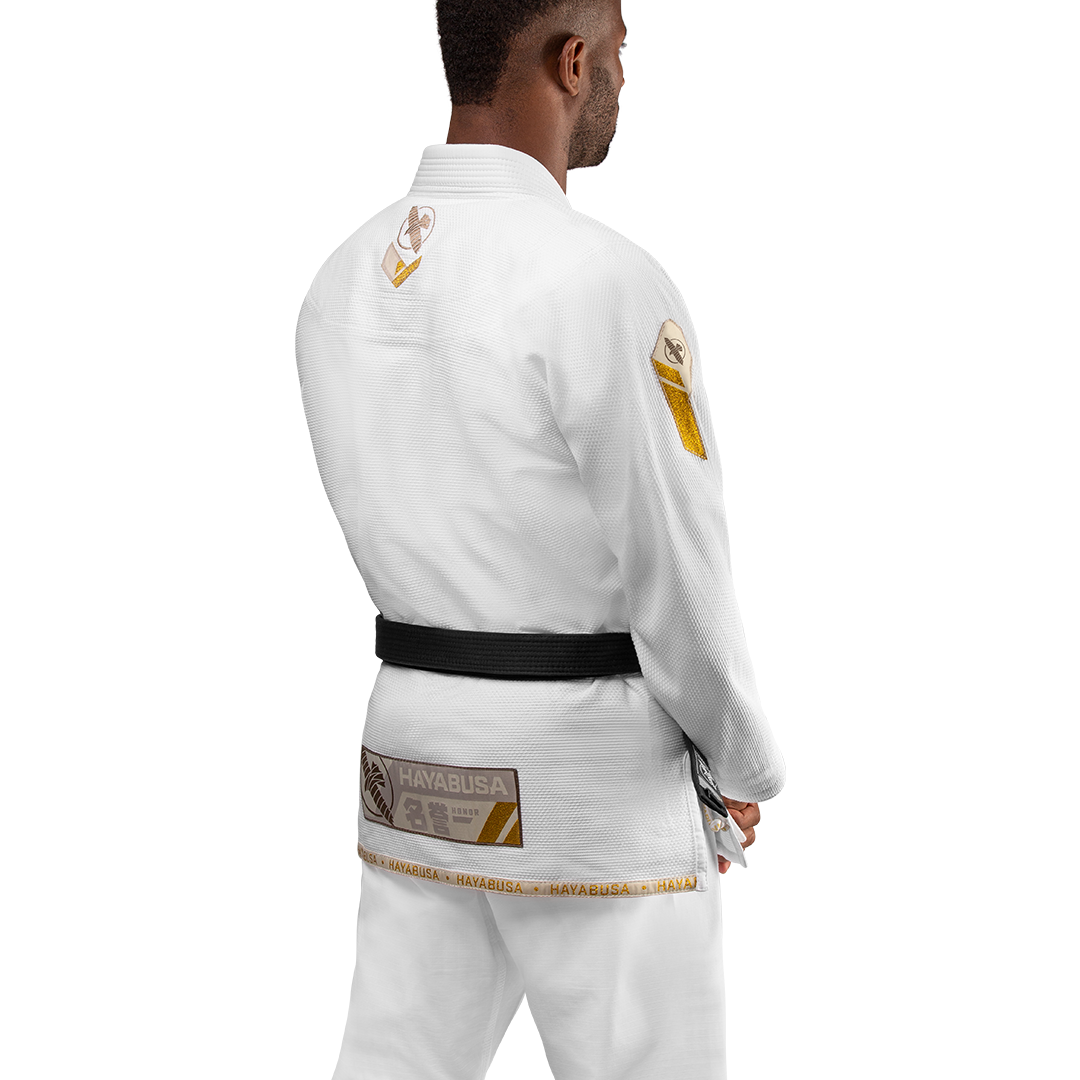 Uniforme de Jiujitsu Brasileño Liviano Hayabusa Ascend (Blanco) (Disponible por Encargo)