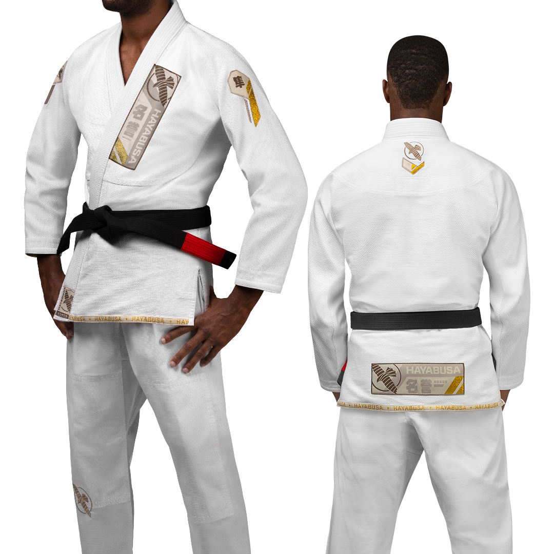 Uniforme de Jiujitsu Brasileño Liviano Hayabusa Ascend (Blanco) (Disponible por Encargo)