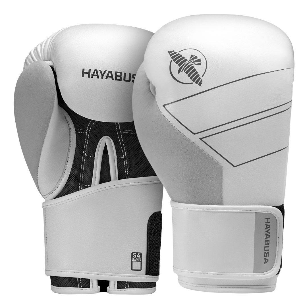 Guantes de Box Hayabusa S4 (Cuero) (Blanco) (Disponible por Encargo)