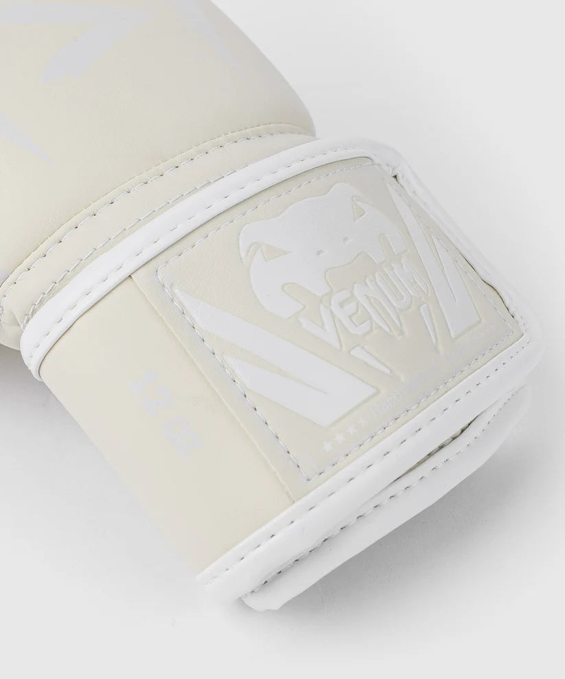 Guantes de Box Venum Elite (Marfil / Blanco) (Disponible por Encargo)