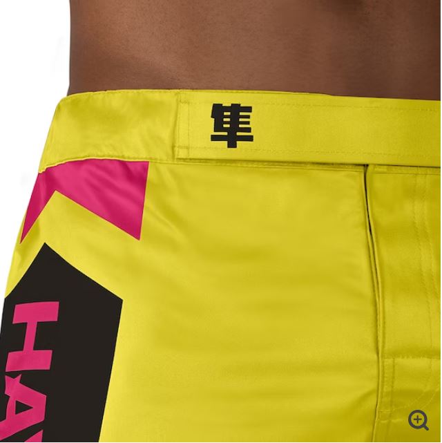 Fightshorts Hayabusa Icon (Cortos) (Amarillo / Azul) (Disponible por Encargo)