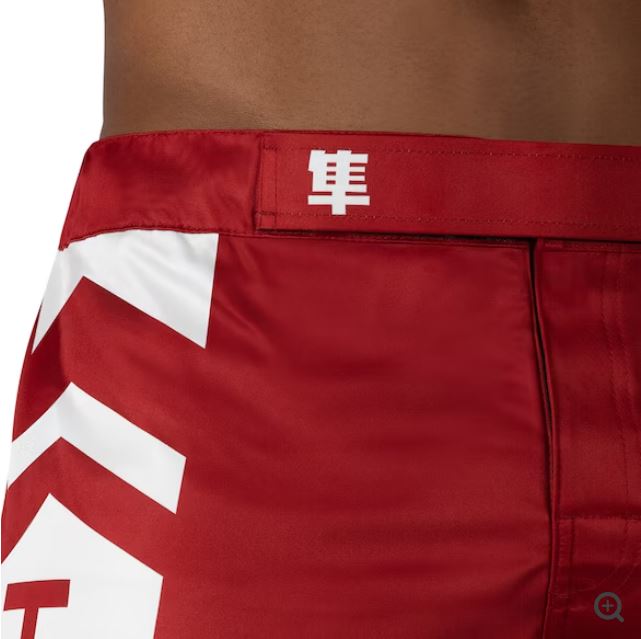 Fightshorts Hayabusa Icon (Largos) (Rojo / Blanco) (Disponible por Encargo)