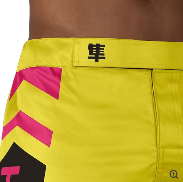 Fightshorts Hayabusa Icon (Largos) (Amarillo / Azul) (Disponible por Encargo)