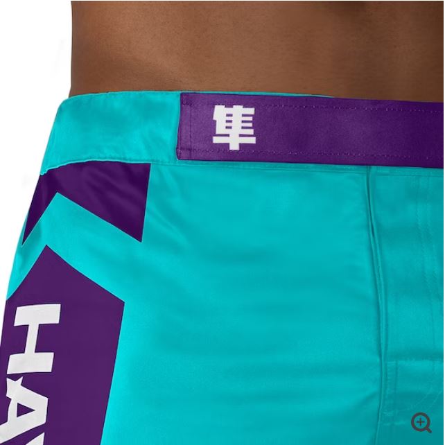 Fightshorts Hayabusa Icon (Cortos) (Turquesa / Blanco) (Disponible por Encargo)