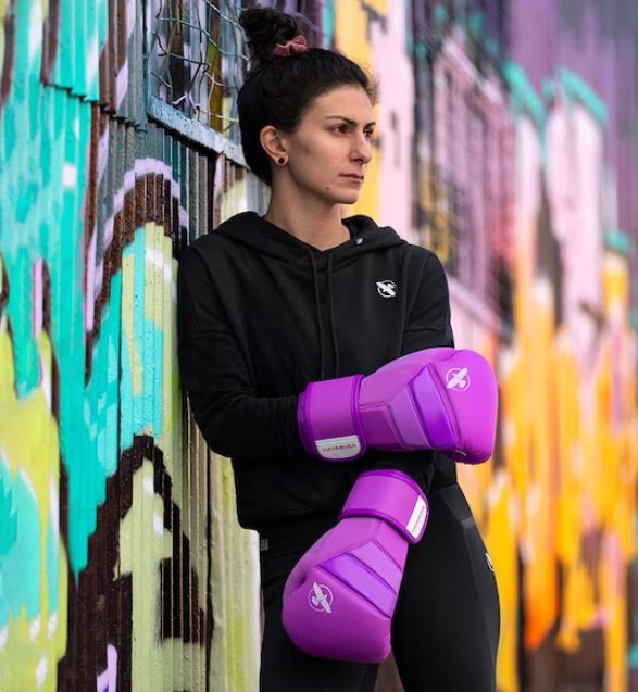 Guantes de Box Hayabusa T3 Neón (Morado / Blanco) (Disponible por Encargo)