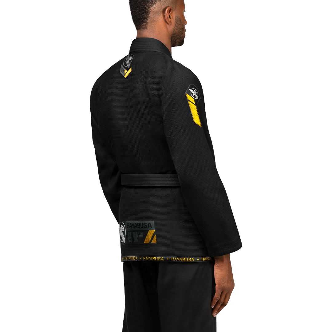 Uniforme de Jiujitsu Brasileño Liviano Hayabusa Ascend (Negro) (Disponible por Encargo)