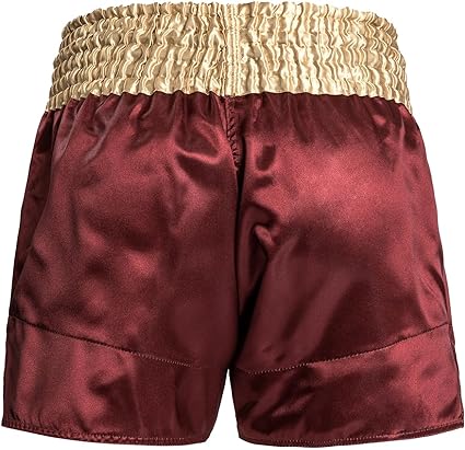 Fightshorts de Muay Thai Venum Classic (Vino / Dorado) (Disponible por Encargo)