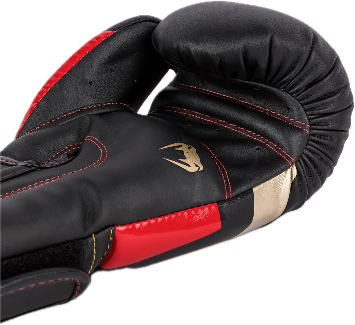 Guantes de Box Venum Elite (Negro / Dorado / Rojo) (Disponible por Encargo)