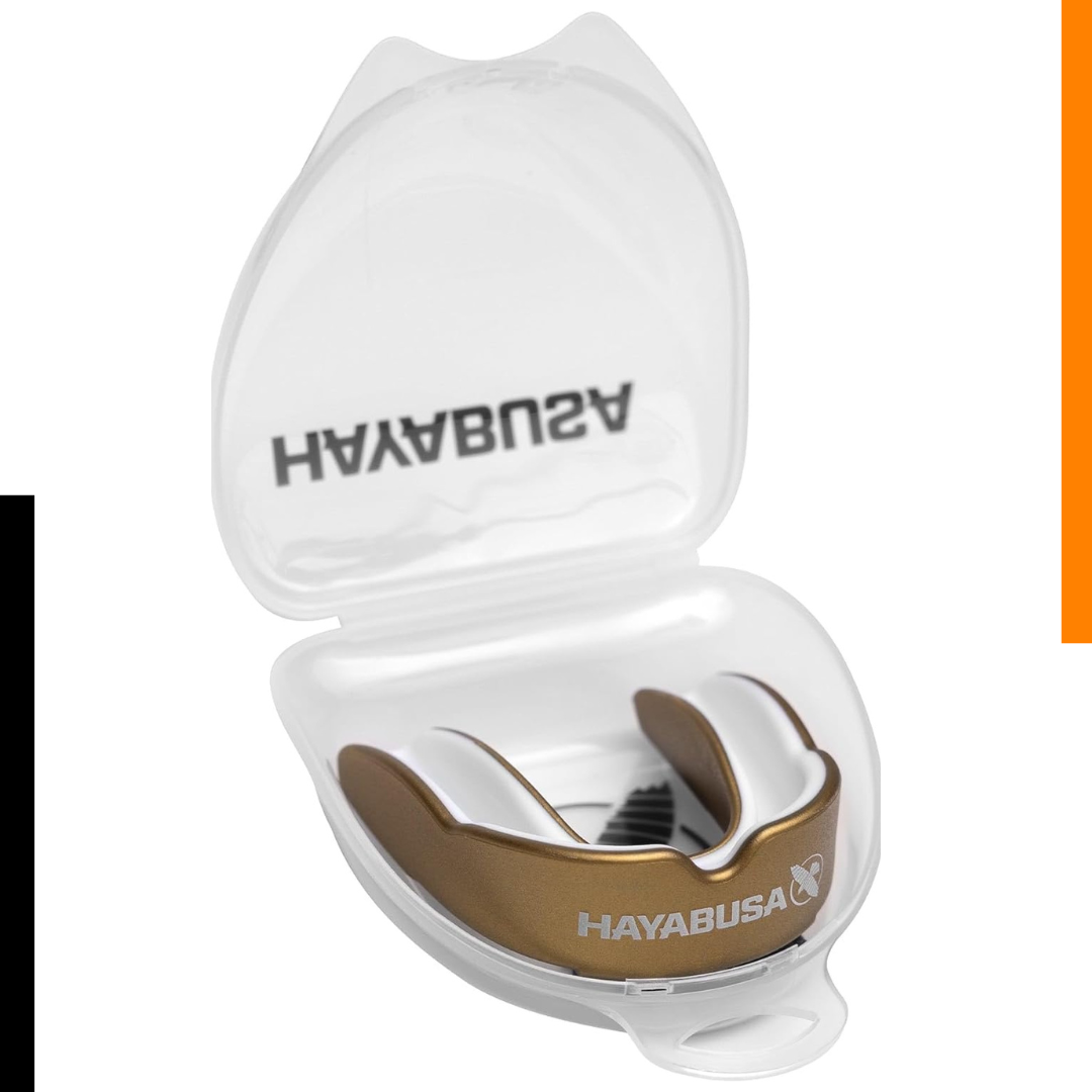 Bucal Hayabusa Combat (Dorado / Blanco) (Disponible en Costa Rica y por Encargo)