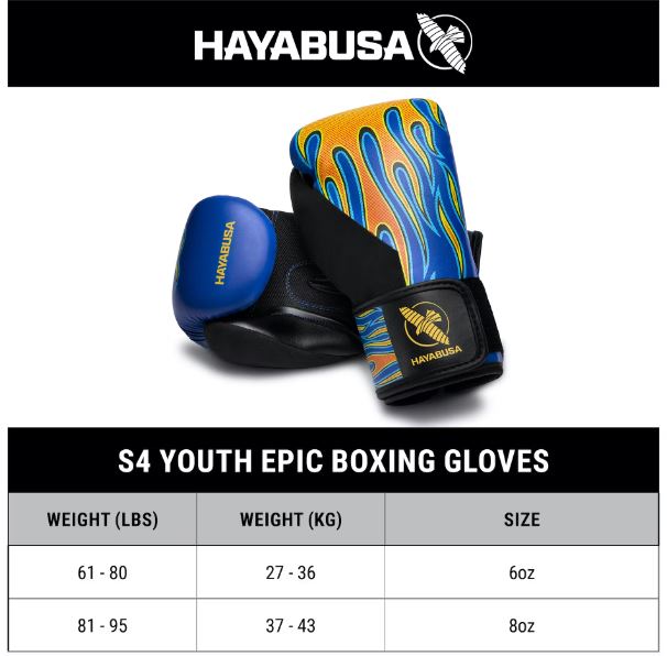 Guantes de Box Hayabusa S4 para Niños (Epic Star) (Disponible por Encargo)