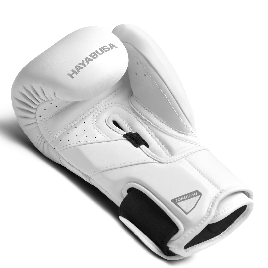 Guantes de Box Hayabusa T3 Kanpeki (Cuero) (Blanco) (Disponible por Encargo)