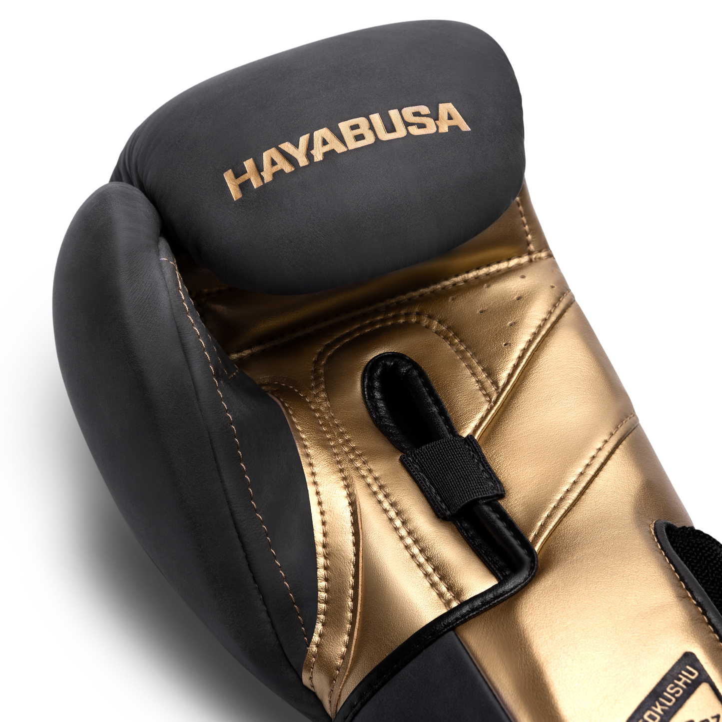 Guantes de Box Hayabusa T3 de Cuero de Lujo (Negro / Dorado) (Disponible por Encargo)