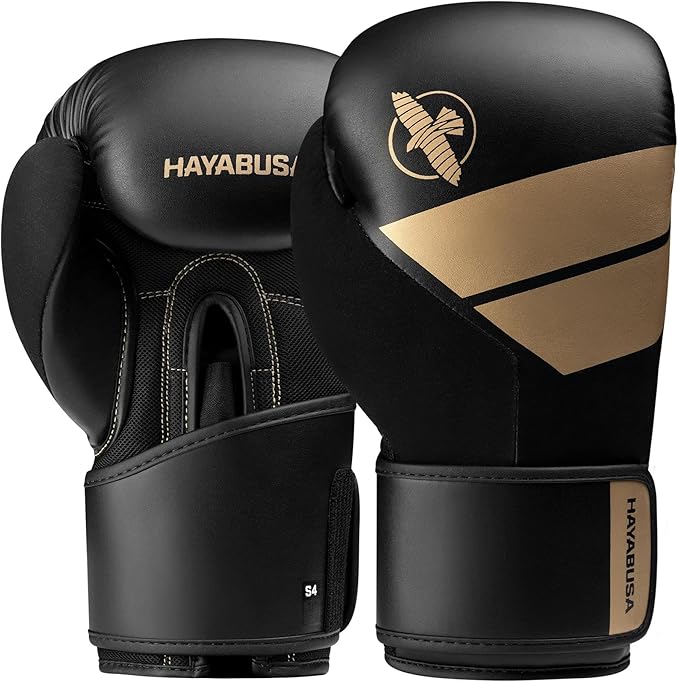 Guantes de Box Hayabusa S4 (Negro / Dorado) (Disponible en Costa Rica y por Encargo)