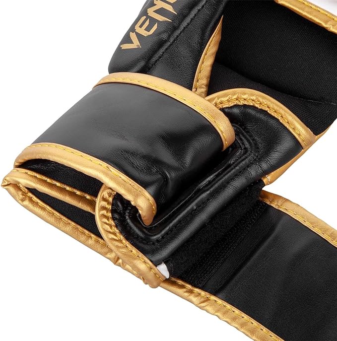 Guantes de MMA Venum Challenger 3.0 (Sparring) (Blanco / Dorado) (Disponible en Costa Rica)