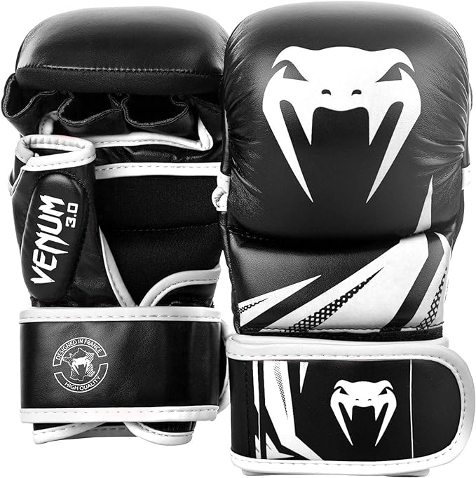 Guantes de MMA Venum Challenger 3.0 (Sparring) (Negro / Blanco) (Disponible en Costa Rica y por Encargo)